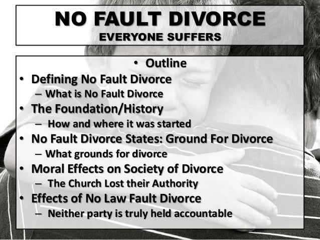 laws for a no fault divorce in maine